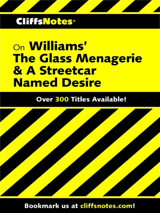 Title details for CliffsNotes on Williams' the Glass Menagerie & a Streetcar Named Desire by James L Roberts - Available